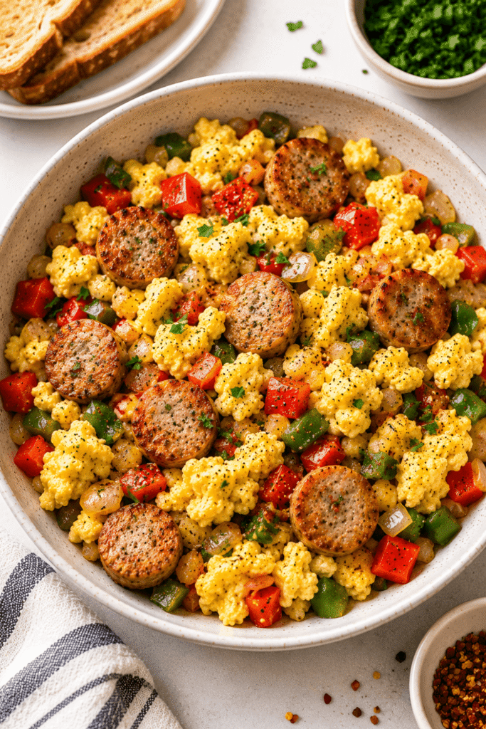 Egg and Turkey Sausage Skillet
